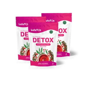 Lulutox Detox Tea, drei Packungen