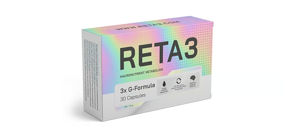 Reta 3 Nahrungsergänzungsmittel, 3x G-Formula, 30 Kapseln pro Packung